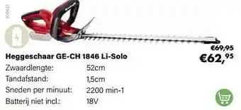 Multi bazar Einhell heggeschaar ge-ch 1846 li-solo aanbieding