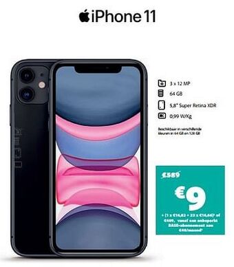 Base Apple iphone 11 aanbieding