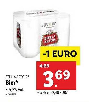 Lidl Stella Artois Bier aanbieding
