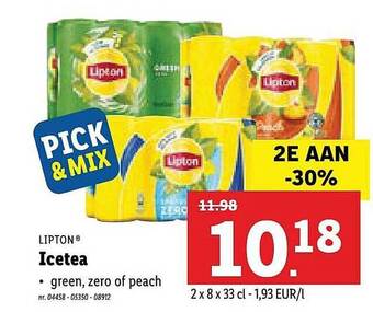 Lidl Lipton Icetea aanbieding