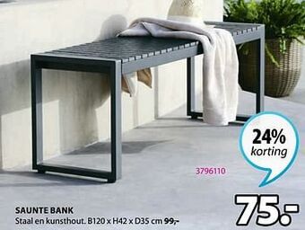 Jysk Saunte bank aanbieding