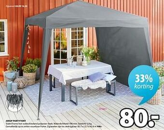Jysk Jerup partytent aanbieding