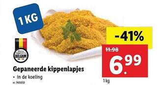 Lidl Gepaneerde Kippenlapjes aanbieding