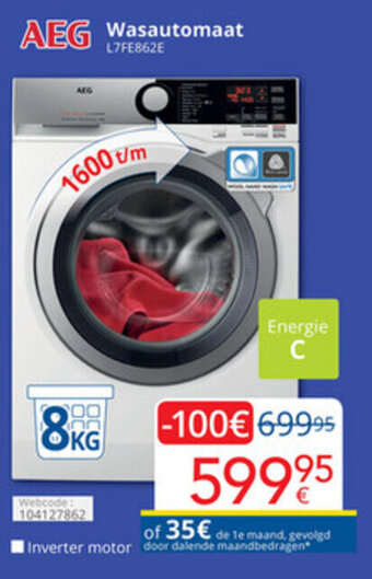 Eldi AEG Wasautomaat aanbieding