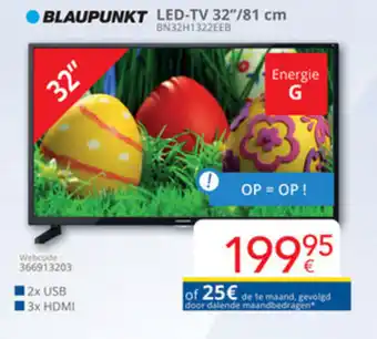 Eldi Blaupunkt LED-TV 32"/81 cm aanbieding