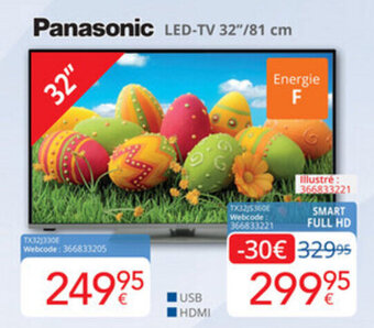 Eldi Panasonic LED-TV 32"/81cm aanbieding