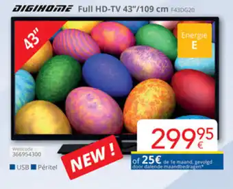 Eldi Digihome Full HD-TV 43"/109cm aanbieding