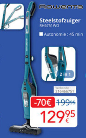 Eldi Rowenta Steelstofzuiger aanbieding
