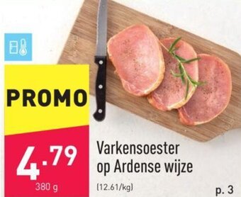 ALDI Varkensoester op Ardense wijze aanbieding