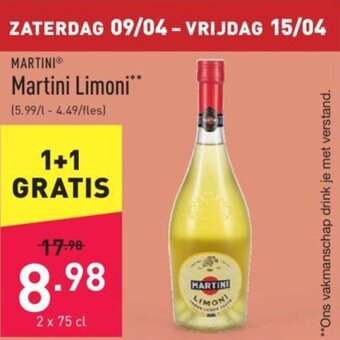 ALDI Martini Limoni aanbieding