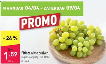 Pitloze witte druiven