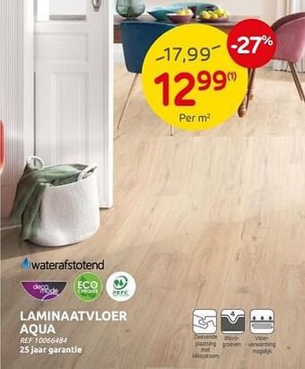 Brico Laminaatvloer aqua aanbieding