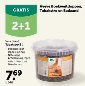 AVEVE Aveve boekweitdoppen, tabakstro aanbieding