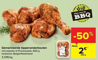 Carrefour Gemarineerde kippenonderbouten aanbieding