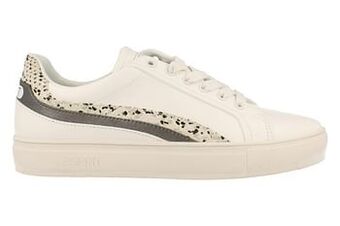 Berca Shoes Esprit Sneaker Laag Dames Trend Dierenprint - Wit aanbieding