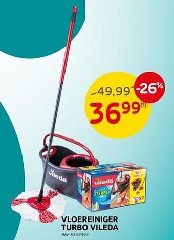 Brico Vloereiniger turbo vileda aanbieding