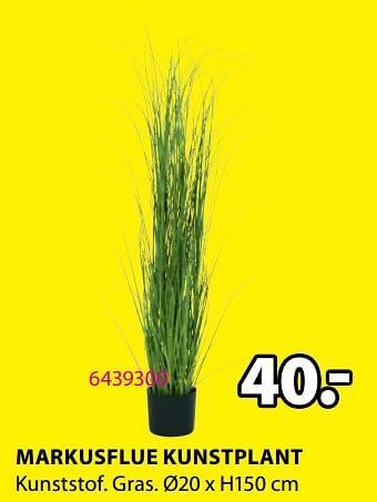 Jysk Markusflue kunstplant aanbieding