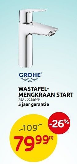 Brico Wastafelmengkraan start aanbieding