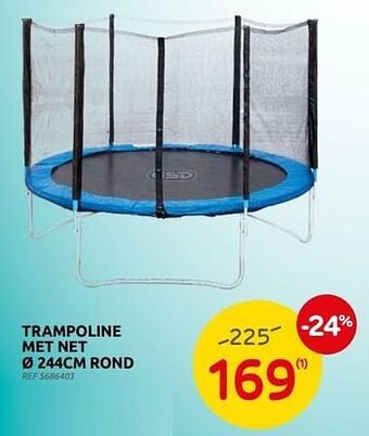 Brico Trampoline met net aanbieding