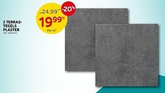 Brico 2 terrastegels plaster aanbieding