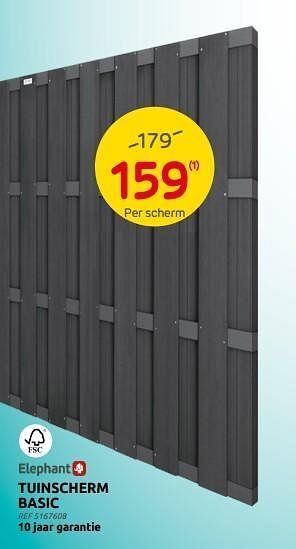 Brico Tuinscherm basic aanbieding