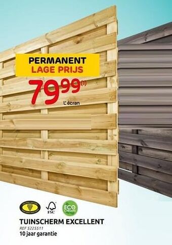 Brico Tuinscherm excellent aanbieding