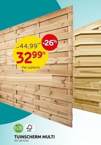 Brico Tuinscherm multi aanbieding