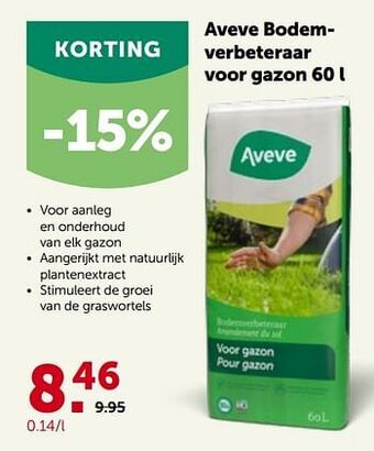 AVEVE Aveve bodemverbeteraar voor gazon aanbieding