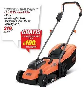 Hubo Black + decker bcmw33184l2-qw aanbieding
