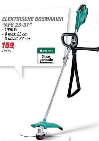 Hubo Bosch elektrische bosmaaier afs 23-37 aanbieding
