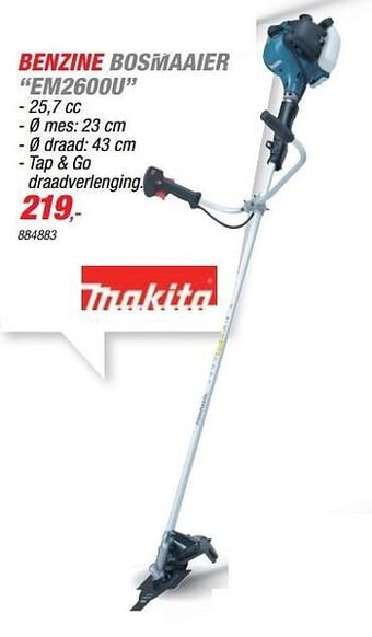 Hubo Makita benzine bosmaaier em2600u aanbieding