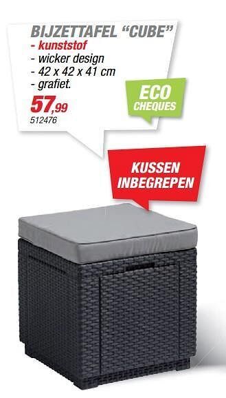 Bijzettafel cube