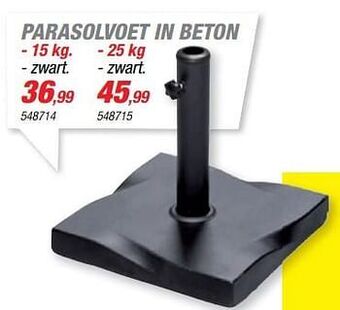 Hubo Parasolvoet in beton aanbieding
