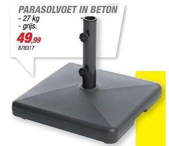 Hubo Parasolvoet in beton aanbieding