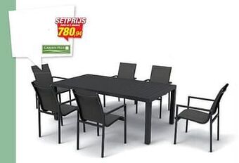 Hubo Tafel en 6 stoelen aanbieding