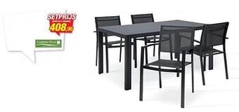 Hubo Tafel en 4 stoelen aanbieding