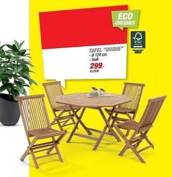 Hubo Tafel duque aanbieding