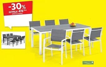 Hubo Tafel en 6 stoelen aanbieding