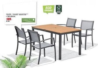 Hubo Tafel saint martin aanbieding