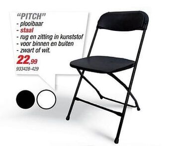 Hubo Plooistoel pitch aanbieding