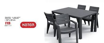 Hubo Tafel julie aanbieding