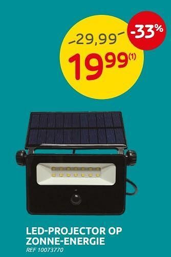 Brico Led-projector op zonne-energie aanbieding