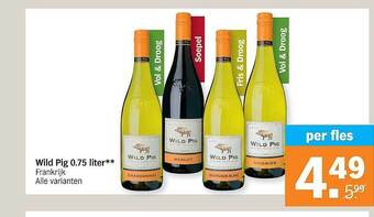 Albert Heijn Wild Pig 0.75 Liter aanbieding