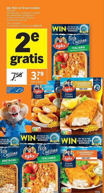 Albert Heijn Iglo Fish En Ocean Cuisine aanbieding