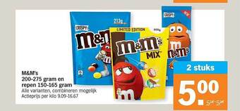 Albert Heijn M&m's aanbieding