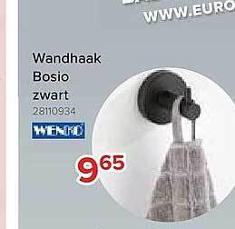Wandhaak Bosio Zwart