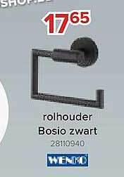 Rolhouder Bosio Zwart