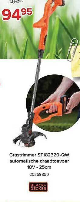Grastrimmer St182320-qw Automatische Draadtoevoer 18v-25cm