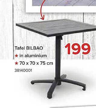 Euroshop Tafel Bilbao aanbieding