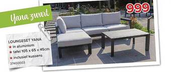 Euroshop Loungeset Yana aanbieding
